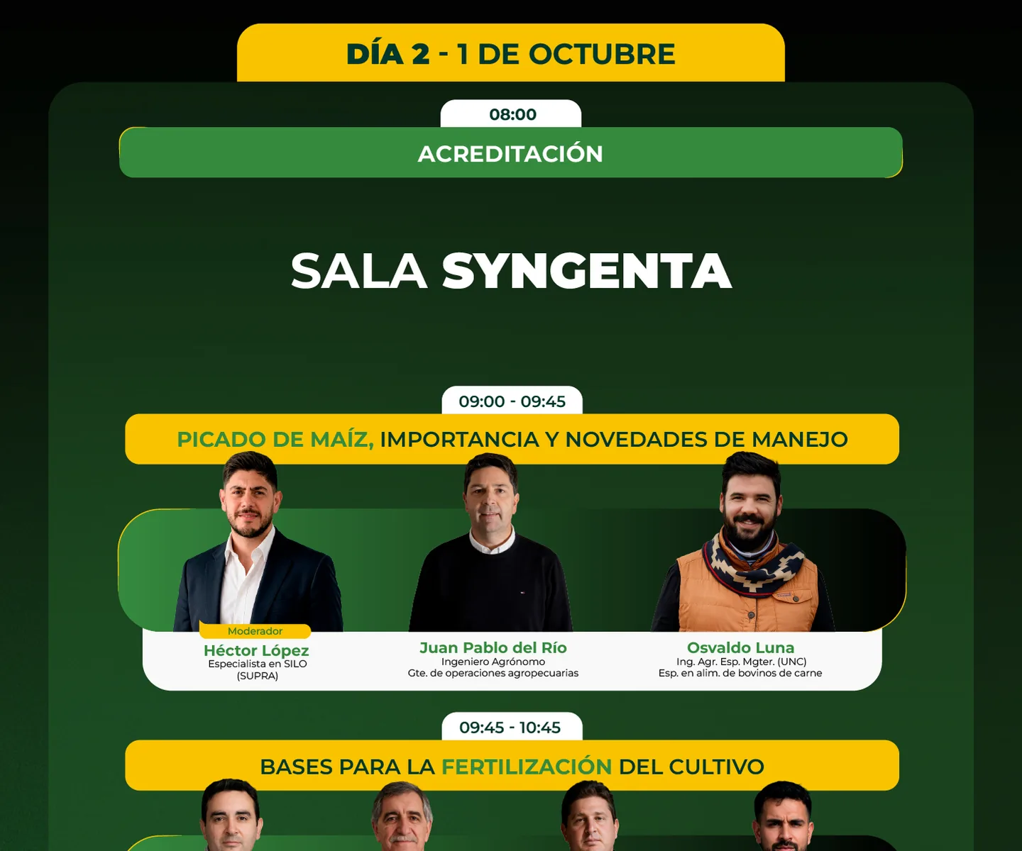 Programa 2026 del Congreso Internacional de Maíz, parte 9 de 18