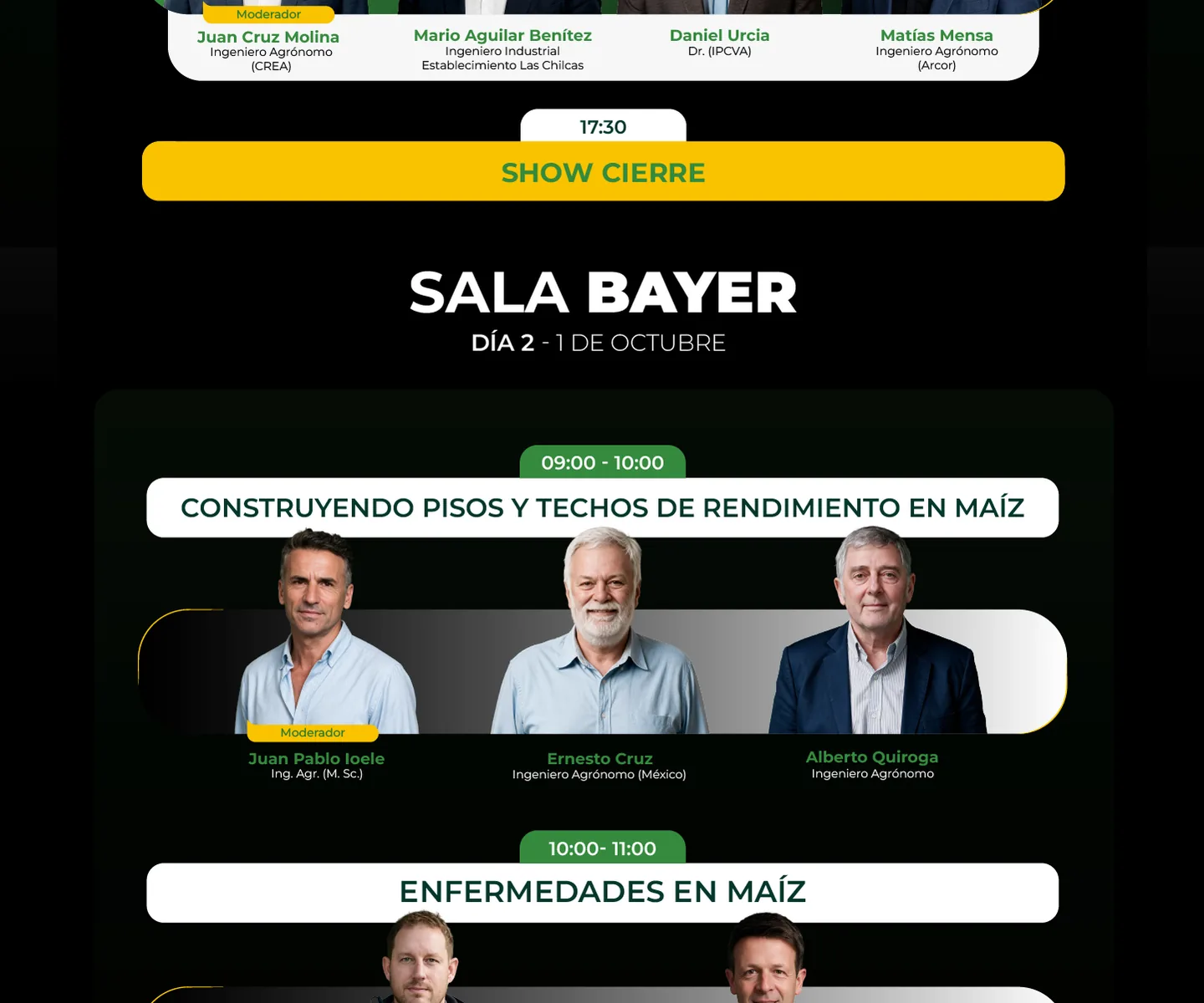 Programa 2026 del Congreso Internacional de Maíz, parte 12 de 18